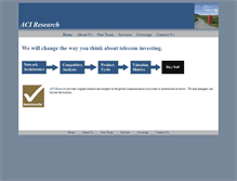 Tablet Screenshot of aciresearch.com